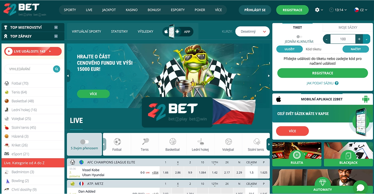 22Bet webové stránky 22Bet webové stránky